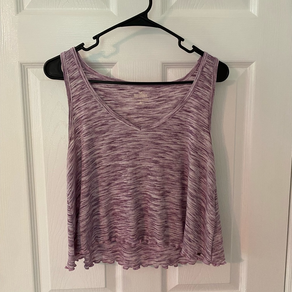 Hollister Purple Heathered Tank Top